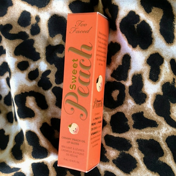 NWT TOO FACED SWEET PEACH CREAMY OIL LIP GLOSS - Picture 4 of 6